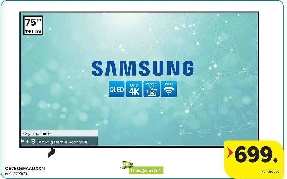 SAMSUNG QE75Q6FAAUXXN 4K TV