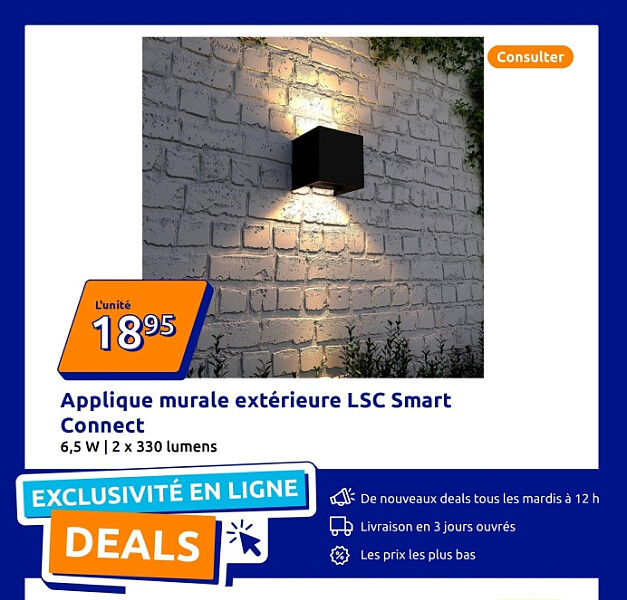 Applique murale extérieure LSC Smart Connect