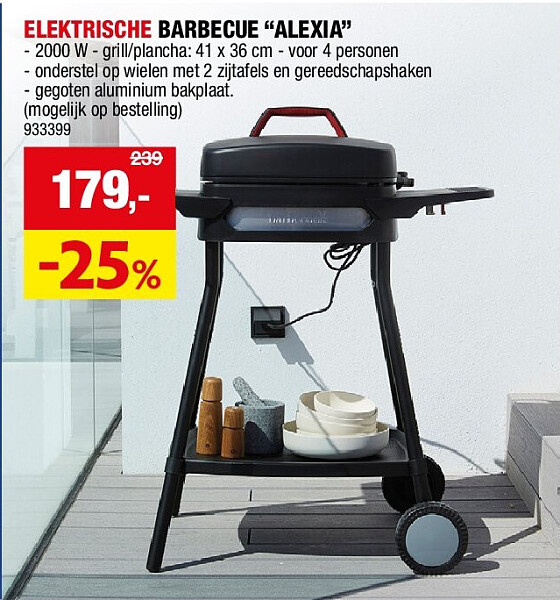 ELEKTRISCHE BARBECUE “ALEXIA”