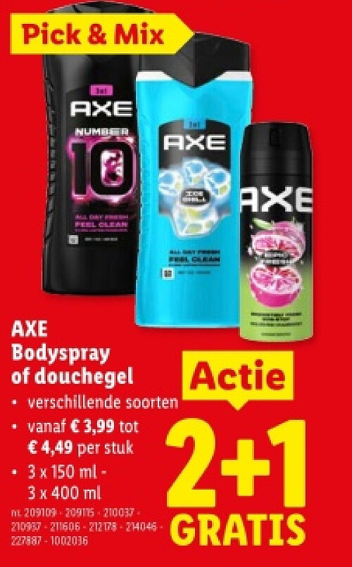 Bodyspray of douchegel