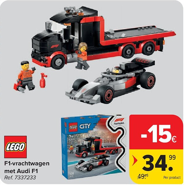 F1-vrachtwagen met Audi F1