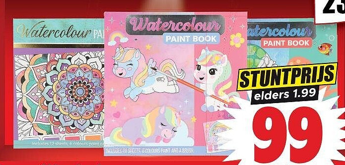 Waterverf kleurboek