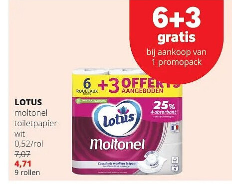 LOTUS moltonel toiletpapier