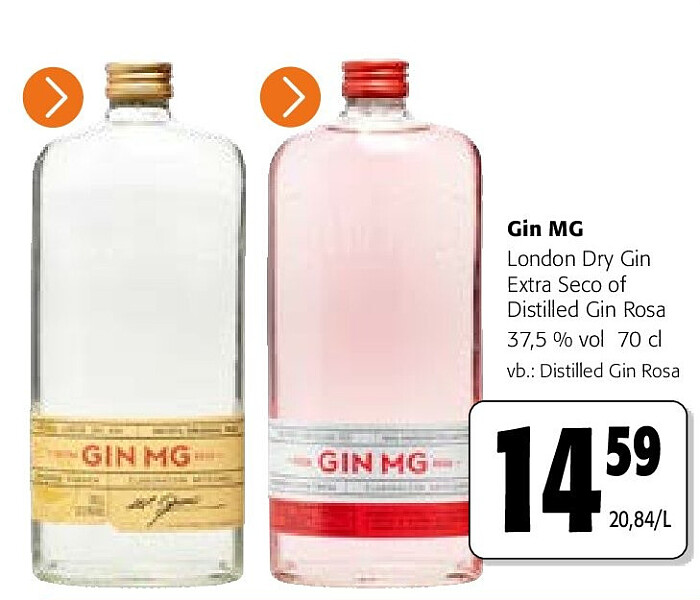 Gin MG London Dry Gin Extra Seco