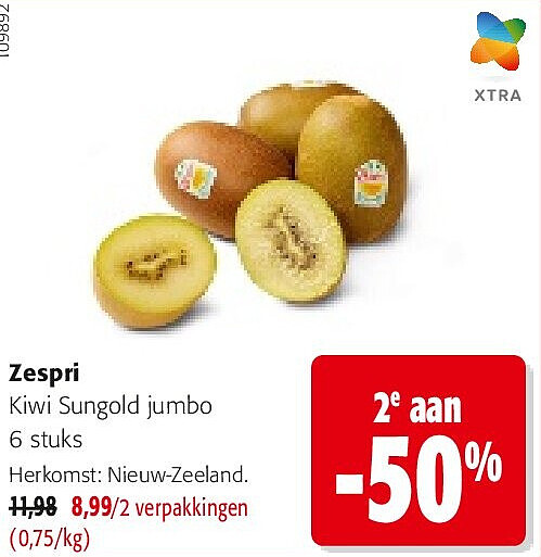 Zespri Kiwi Sungold jumbo 6 stuks