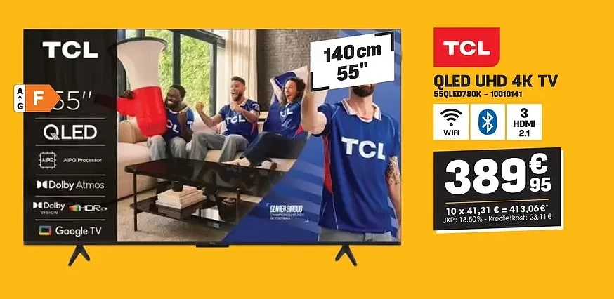 TCL QLED UHD 4K TV 55QLED780K