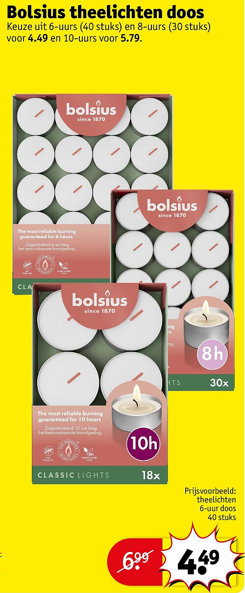 Bolsius theelichten doos