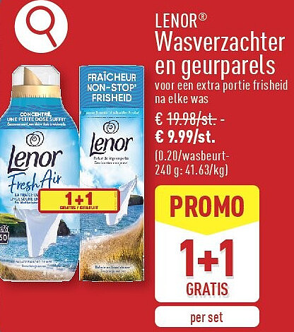 Wasverzachter en geurparels