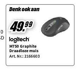 logitech M750 Graphite Draadloze muis praadioze ms