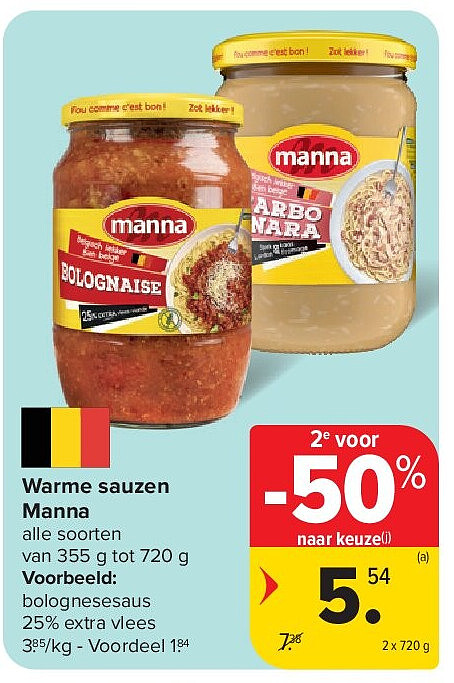 Warme sauzen Manna