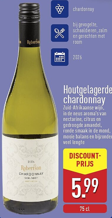 Houtgelagerde chardonnay