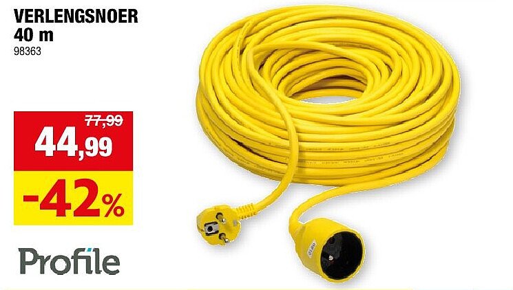 VERLENGSNOER 40 m