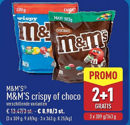 M&M'S crispy of choco