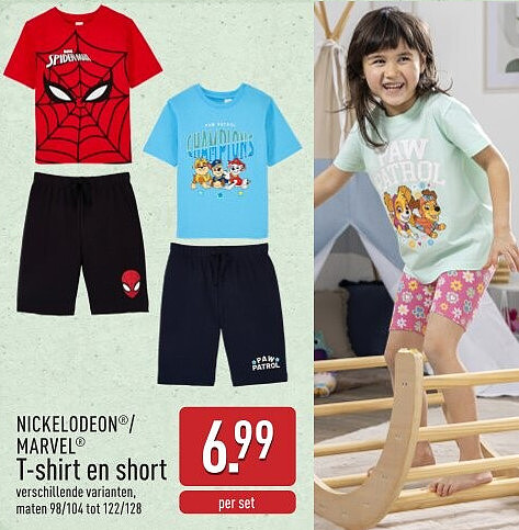 T-shirt en short