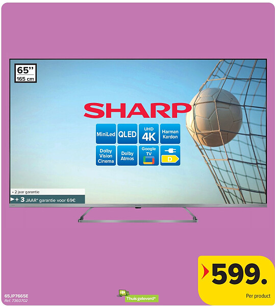 SHARP 65JP7665E 4K TV