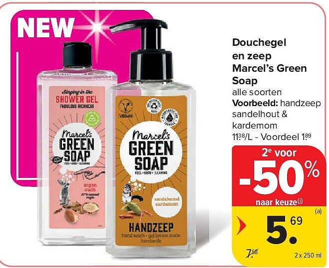 Douchegel en zeep Marcel’s Green Soap