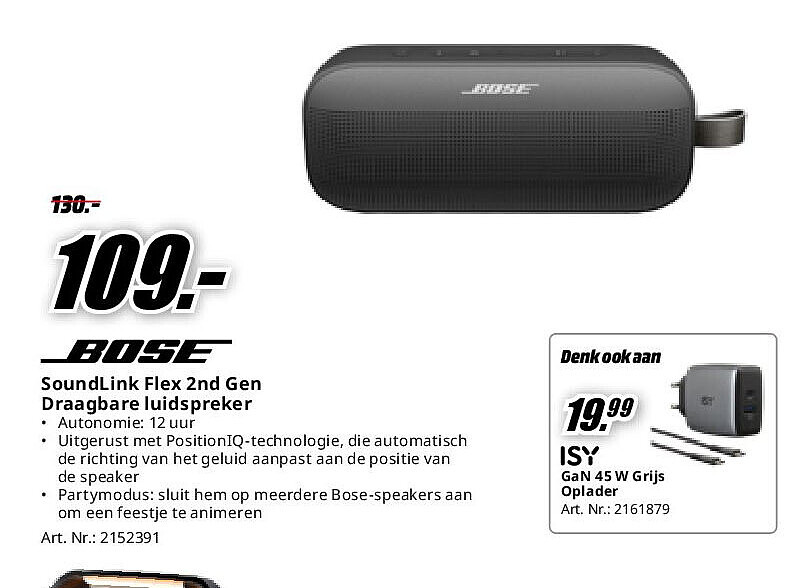 SoundLink Flex 2nd Gen Draagbare luidspreker