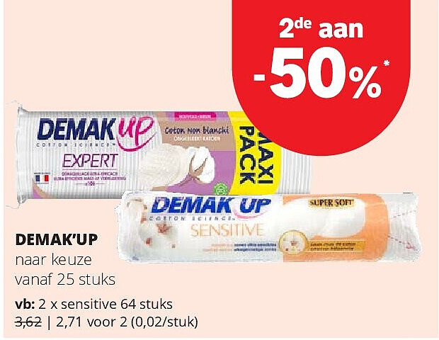 DEMAK’UP sensitive 64 stuks