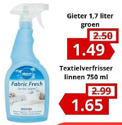 Textielverfrisser linnen 750 ml