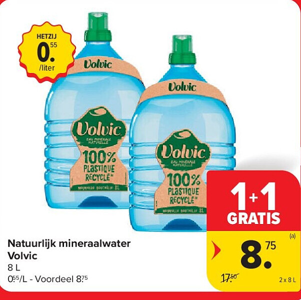 Natuurlijk mineraalwater Volvic