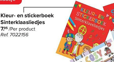 Kleur- en stickerboek Ref. 6743600 Sinterklaasliedjes