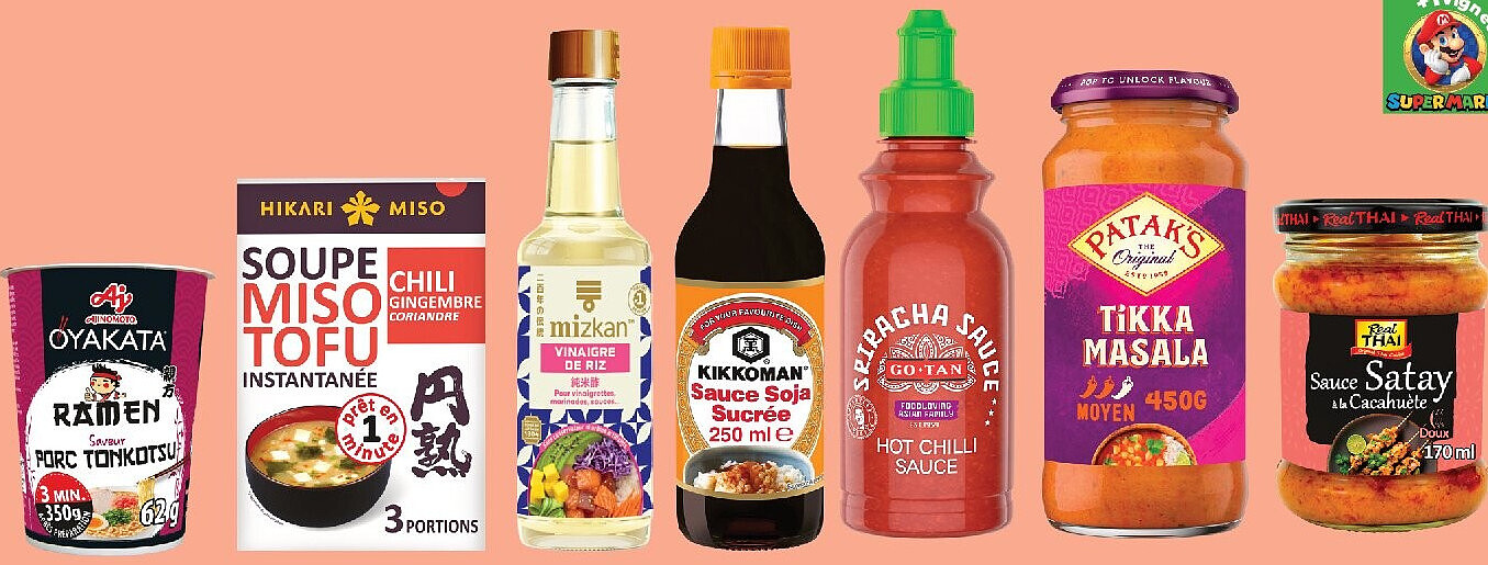 Gammes de produits asiatiques