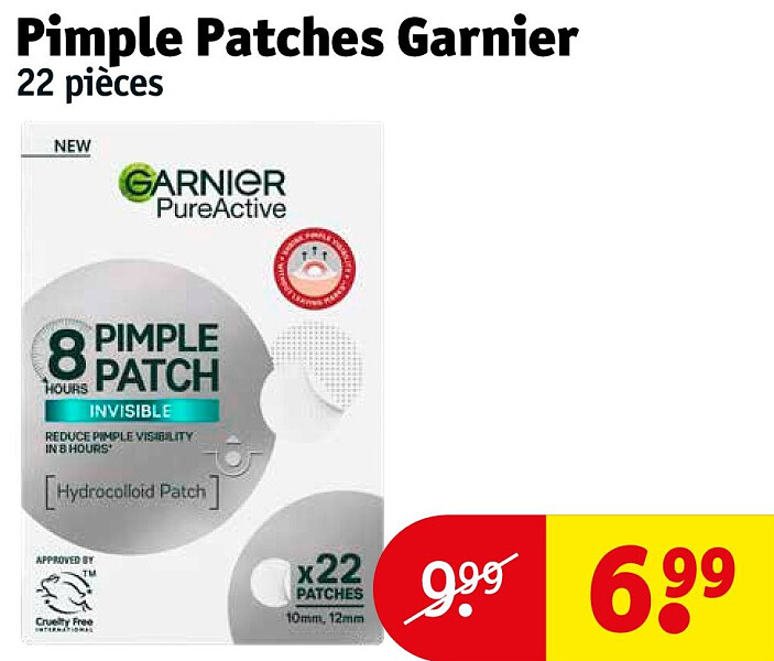 Pimple Patches Garnier 22 pièces