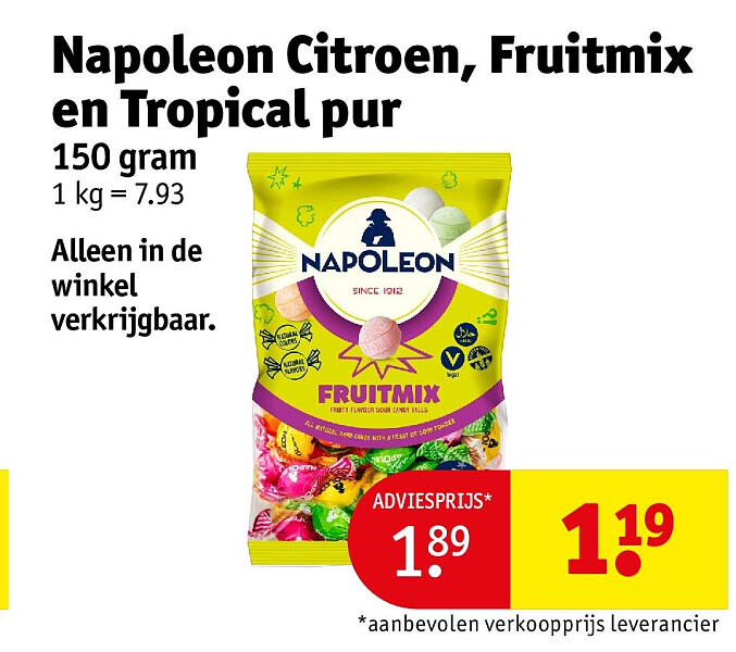 Napoleon Citroen, Fruitmix en Tropical pur