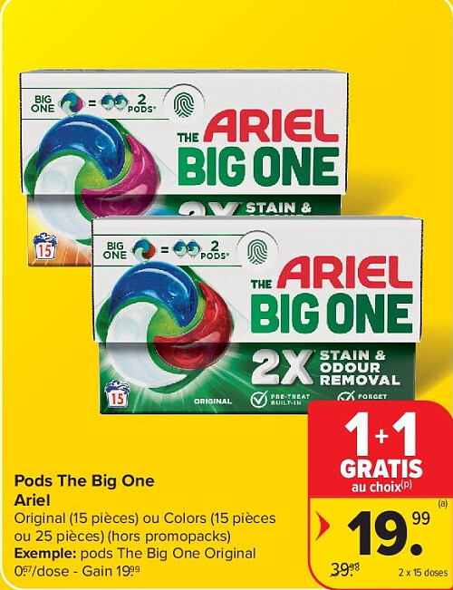 Pods The Big One Ariel 2 x 15 doses
