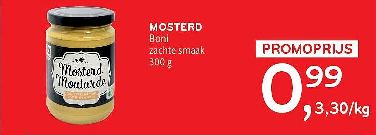 MOSTERD Boni zachte smaak 300 g