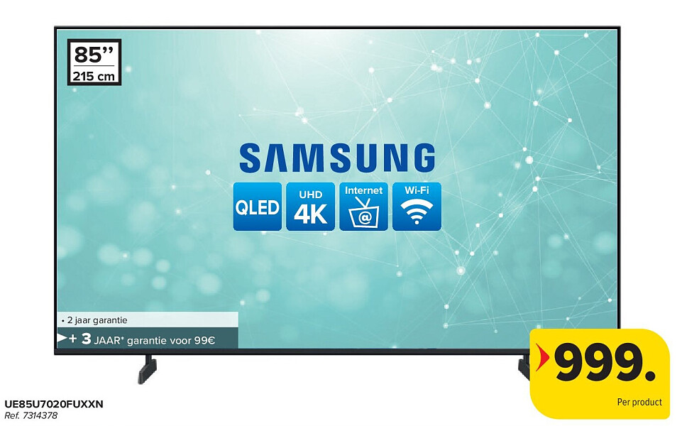 SAMSUNG UE85U7020FUXXN 4K TV