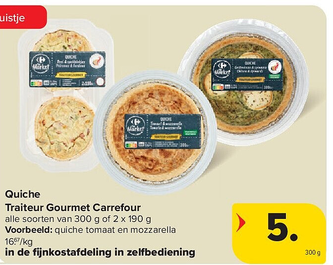 Quiche Traiteur Gourmet Carrefour
