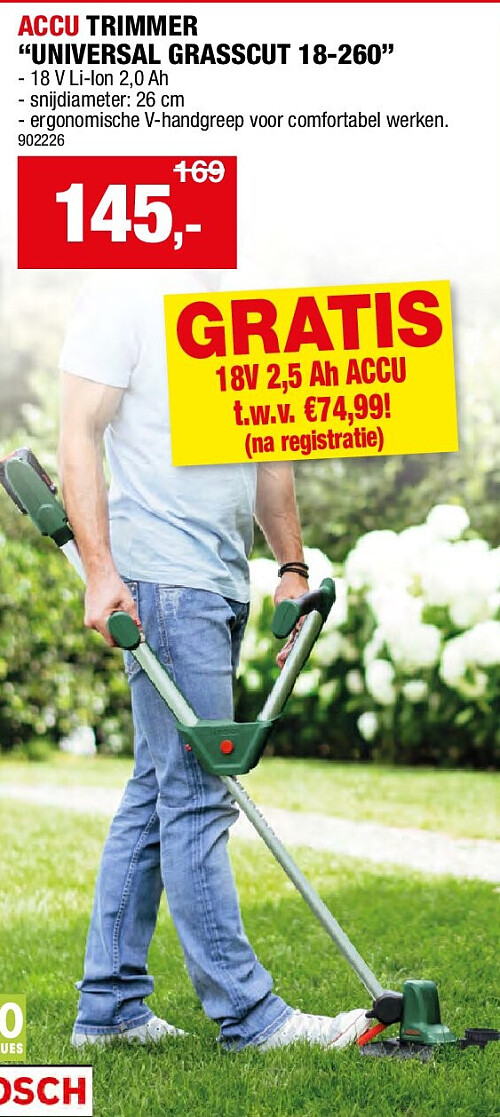 ACCU TRIMMER “UNIVERSAL GRASSCUT 18-260”