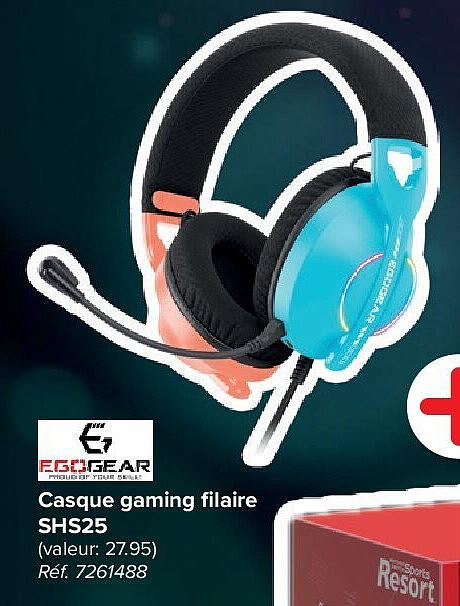 Casque gaming filaire SHS25