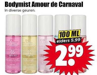 Bodymist Amour de Carnaval 100 ml