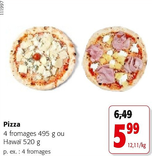 Pizza 4 fromages 495 g