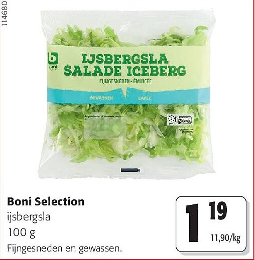 Boni Selection ijsbergsla 100 g