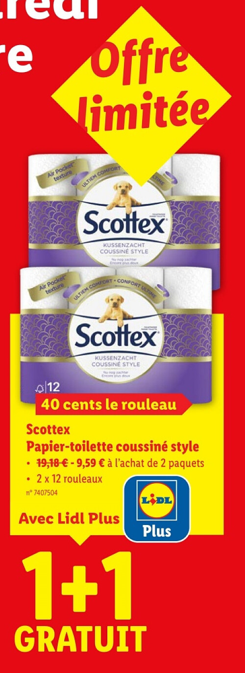 Papier-toilette coussiné style