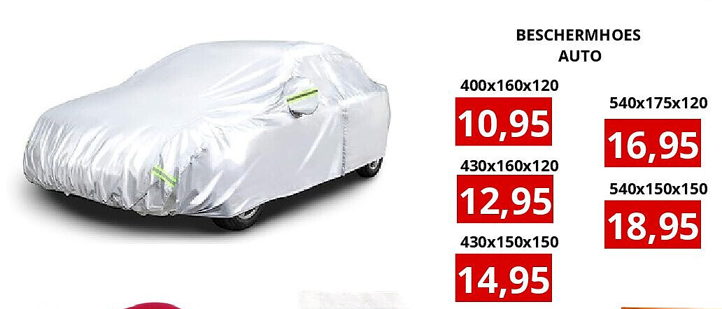 BESCHERMHOES AUTO 400x160x120