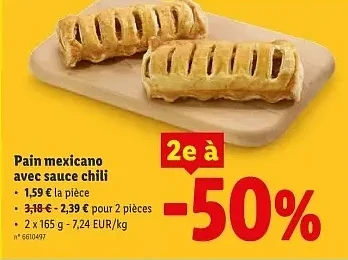 Pain mexicano avec sauce chili
