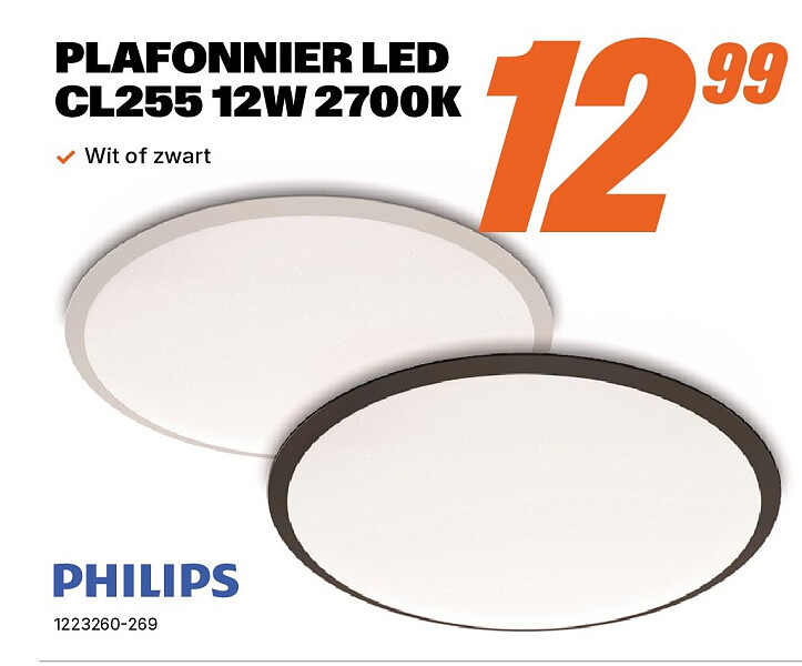 PLAFONNIER LED CL255 12W 2700K
