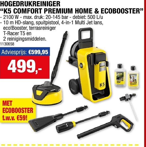 HOGEDRUKREINIGER “K5 COMFORT PREMIUM HOME & ECOBOOSTER”