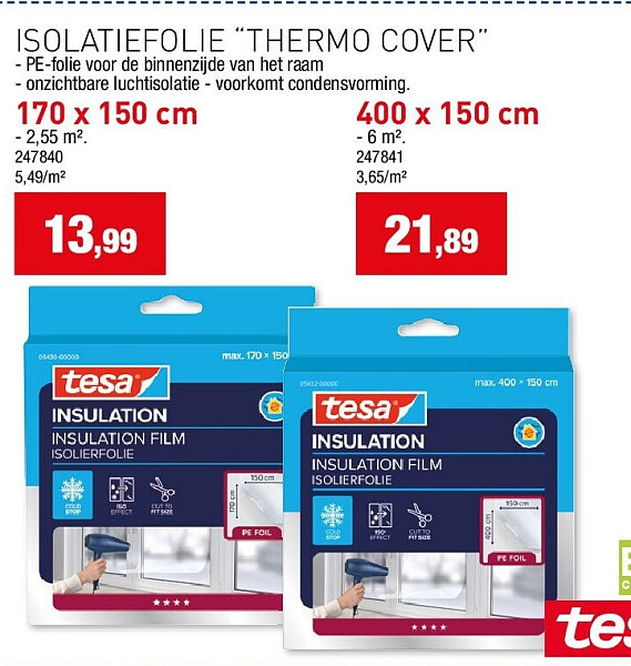 ISOLATIEFOLIE “THERMO COVER” 170 x 150 cm