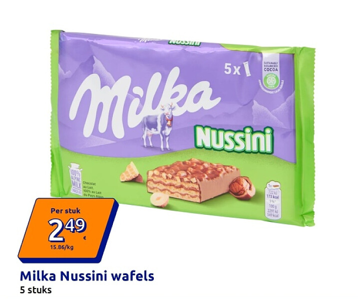 Milka Nussini wafels