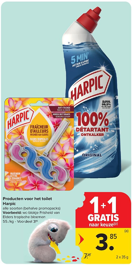 Producten voor het toilet Harpic