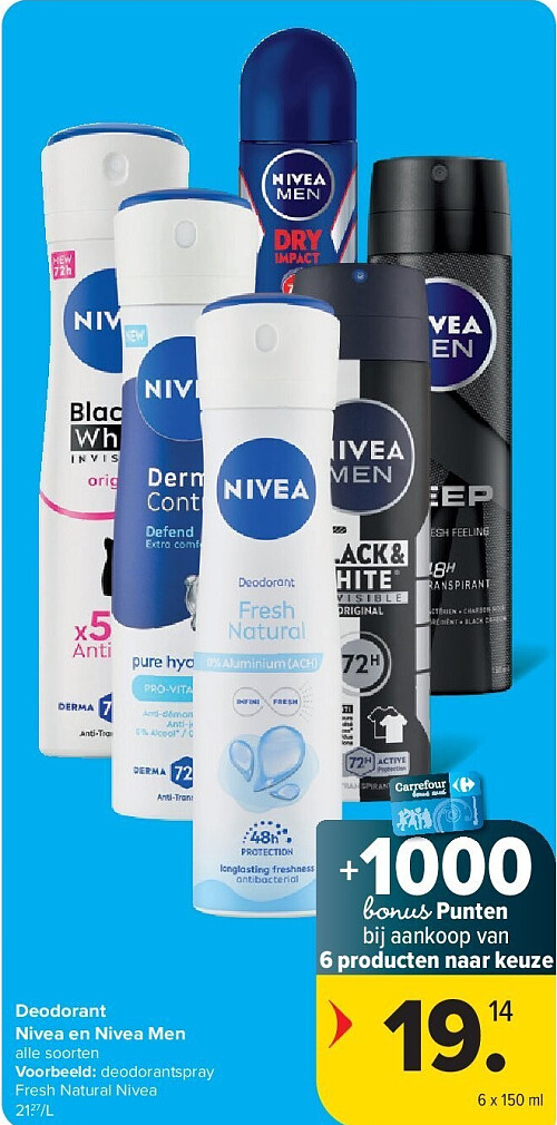 Deodorant Nivea en Nivea Men