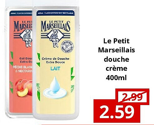 Le Petit Marseillais douche crème 400ml