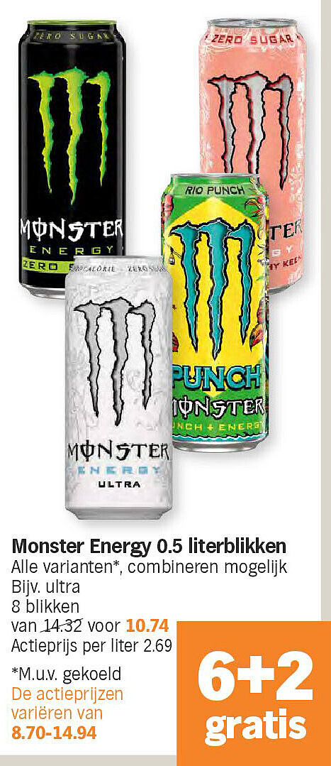 Monster Energy 0.5 literblikken