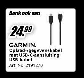 Oplaad-/gegevenskabel met USB-C-aansluiting USB-kabel