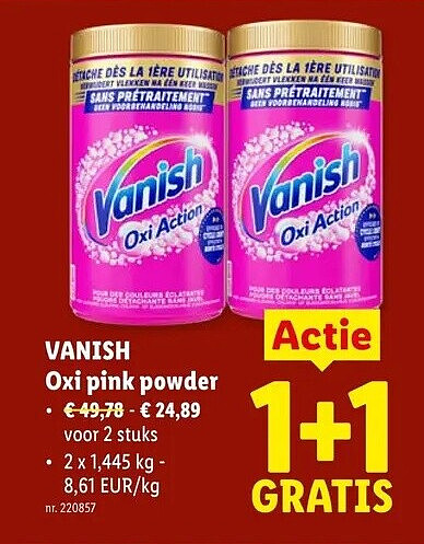 Oxi pink powder